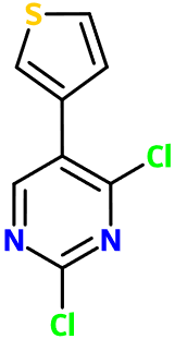 MC002222 2,4-Dichloro-5-(3-thienyl)pyrimidine